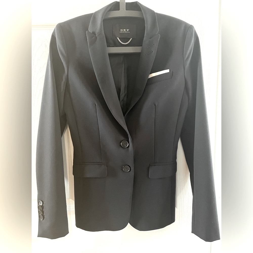 SET Perfect classic midnight blue blazer